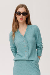 Chaqueta Zajal punto de canalé melange